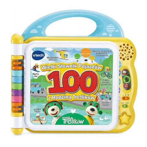 Wielki słownik pojazdów z rodziną Treflików polsko - angielski Vtech 61799 Wielki słownik pojazdów z rodziną Treflików polsko - angielski Vtech 61799