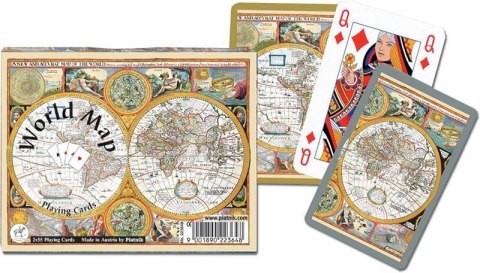 Karty standard "Mapa świata" PIATNIK Karty standard "Mapa świata" PIATNIK