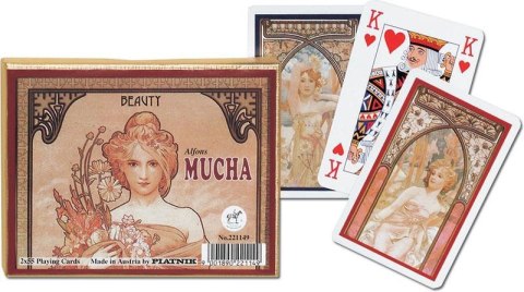 Karty standard "Mucha, Piękno" PIATNIK Karty standard "Mucha, Piękno" PIATNIK