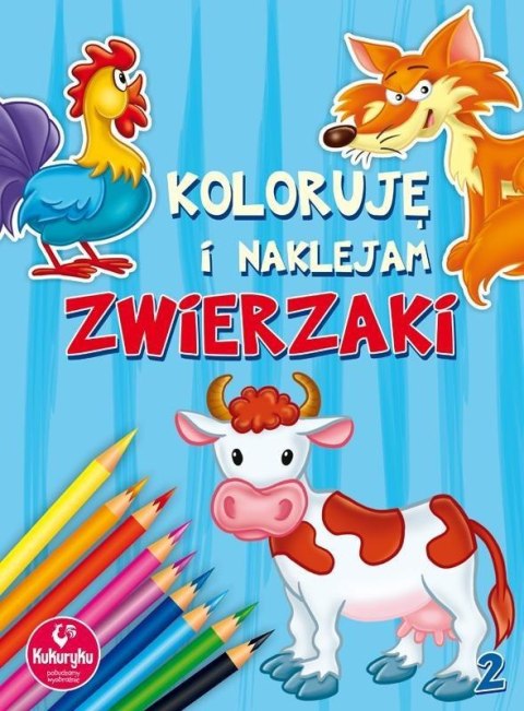 Koloruję i naklejam zwierzaki 2 Koloruję i naklejam zwierzaki 2