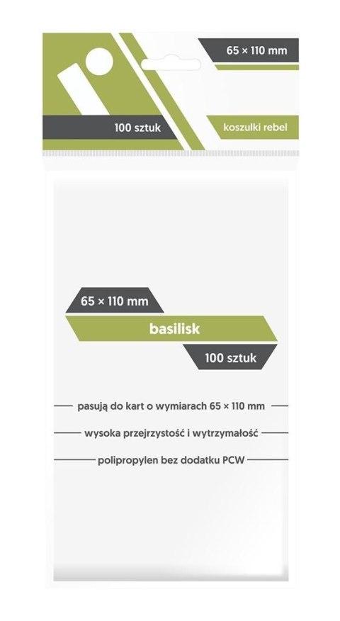 Koszulki Basilisk 65x110 (100sztuk) REBEL Koszulki Basilisk 65x110 (100sztuk) REBEL