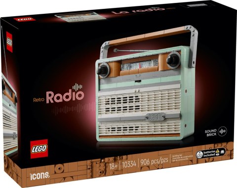 LEGO 10334 ICONS Radio w stylu retro LEGO 10334 ICONS Radio w stylu retro