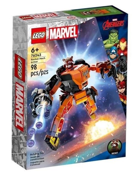 LEGO(R) SUPER HEROES 76243 Mechaniczna zbroja Rocket LEGO(R) SUPER HEROES 76243 Mechaniczna zbroja Rocket