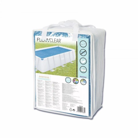 Pokrywa solarna 380x180cm na Basen stelażowy 13FT BESTWAY Pokrywa solarna 380x180cm na Basen stelażowy 13FT BESTWAY