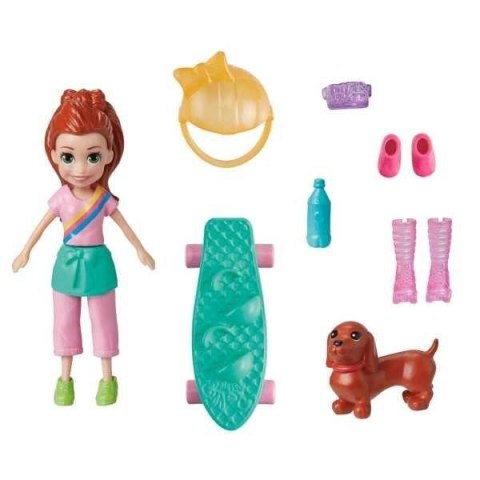 Polly Pocket Lalka + ubranka asortyment HKV90 Polly Pocket Lalka + ubranka asortyment HKV90