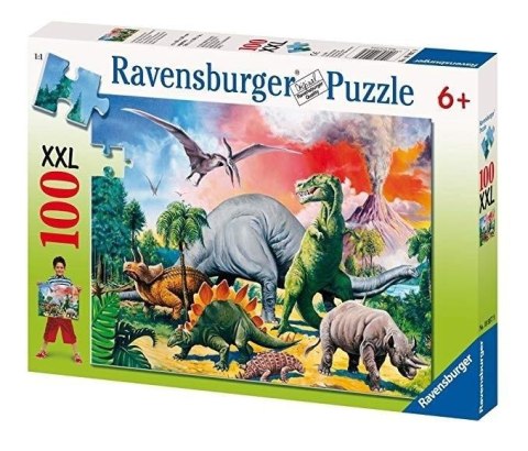 Puzzle 100 Pośród dinozaurów Puzzle 100 Pośród dinozaurów