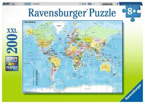 Puzzle 200 Mapa świata XXL Puzzle 200 Mapa świata XXL