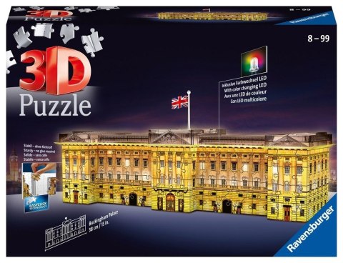 Puzzle 3D Budynki nocą: Pałac Buckingham Puzzle 3D Budynki nocą: Pałac Buckingham