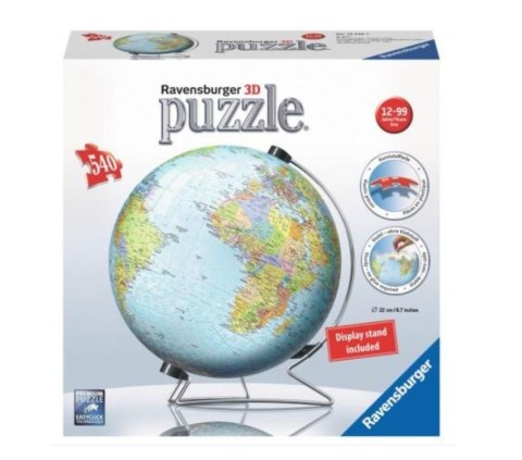 Puzzle 3D Globus 540 elementów Puzzle 3D Globus 540 elementów