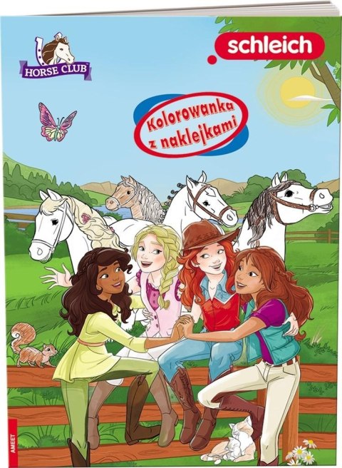 Schleich Horse Club. Kolorowanka z naklejkami Schleich Horse Club. Kolorowanka z naklejkami