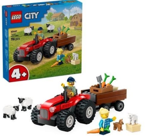 LEGO(R) CITY 60461 Czerwony traktor z przyczepą LEGO(R) CITY 60461 Czerwony traktor z przyczepą