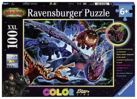 Puzzle 100 świecące - Smoki Puzzle 100 świecące - Smoki