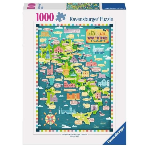 Puzzle 1000 Mapa włoskich win Puzzle 1000 Mapa włoskich win
