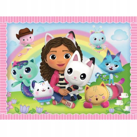 Puzzle 2w1+ Memos Koci Domek Gabi 3+ Gabi z Kocim Przyjacielem Trefl 93382 Puzzle 2w1+ Memos Koci Domek Gabi 3+ Gabi z Kocim Przyjacielem Trefl 93382