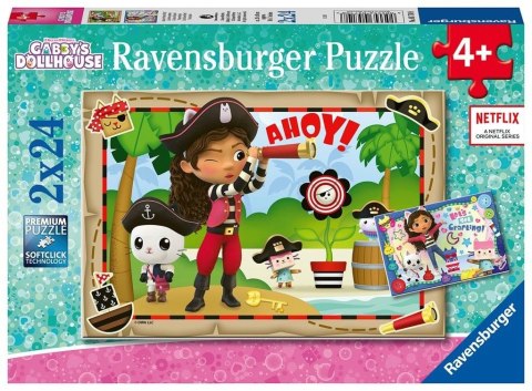 Puzzle dla dzieci 2x24 Koci Domek Gabi Puzzle dla dzieci 2x24 Koci Domek Gabi