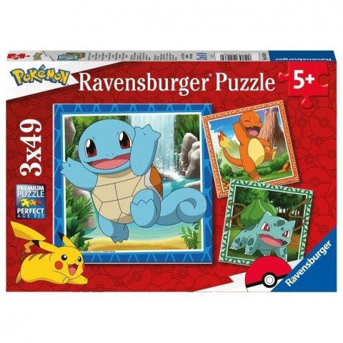 Puzzle dla dzieci 3x49 Pokemony Puzzle dla dzieci 3x49 Pokemony