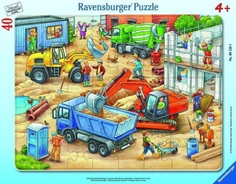 Puzzle w ramce 40 Wielkie pojazdy budowlane Puzzle w ramce 40 Wielkie pojazdy budowlane