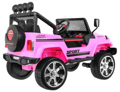 Autko terenowe Raptor Drifter Różowy + Pilot + Napęd 4x4 + Schowek + Wolny Start + MP3 LED Autko terenowe Raptor Drifter Różowy + Pilot + Napęd 4x4 + Schowek + Wolny Start + MP3 LED