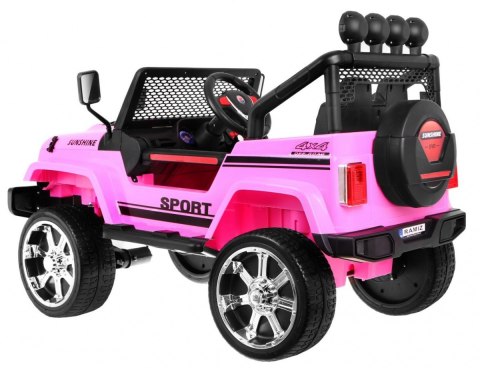 Autko terenowe Raptor Drifter Różowy + Pilot + Napęd 4x4 + Schowek + Wolny Start + MP3 LED Autko terenowe Raptor Drifter Różowy + Pilot + Napęd 4x4 + Schowek + Wolny Start + MP3 LED