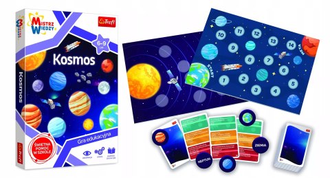 Gra dla dzieci edukacyjna Kosmos Mistrz Wiedzy Trefl 01956 Gra dla dzieci edukacyjna Kosmos Mistrz Wiedzy Trefl 01956