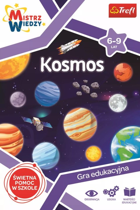 Gra dla dzieci edukacyjna Kosmos Mistrz Wiedzy Trefl 01956 Gra dla dzieci edukacyjna Kosmos Mistrz Wiedzy Trefl 01956