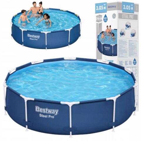 Basen stelażowy ogrodowy okrągły 305 x 76cm Bestway 56677 Basen stelażowy ogrodowy okrągły 305 x 76cm Bestway 56677