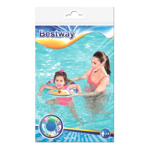Kółko koło dmuchane do pływania dla dzieci 3-6 lat delfin Bestway 36113D Kółko koło dmuchane do pływania dla dzieci 3-6 lat delfin Bestway 36113D