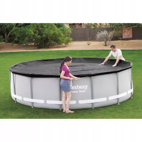 Przykrycie na basen ze stelażem o średnicy 427cm Bestway 58248