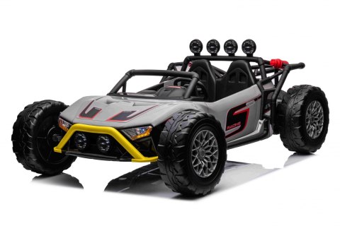 Auto Buggy Racing 5 na akumulator dla dzieci +3. Szary + Silniki 2x200W + Pilot + Wolny Start