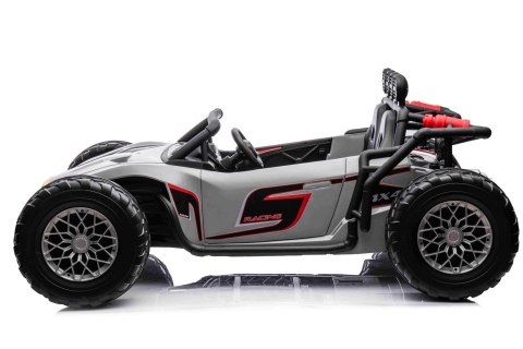 Auto Buggy Racing 5 na akumulator dla dzieci +3. Szary + Silniki 2x200W + Pilot + Wolny Start