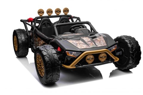 Auto Buggy Racing 5 na akumulator dla dzieci Czarny + Silniki 2x200W + Pilot + Audio LED + Wolny Start