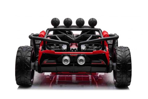 Auto Buggy Racing 5 na akumulator dla dzieci Czerwony + Silniki 2x200W + Pilot + Audio LED + Wolny Start