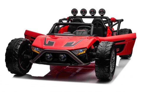 Auto Buggy Racing 5 na akumulator dla dzieci Czerwony + Silniki 2x200W + Pilot + Audio LED + Wolny Start