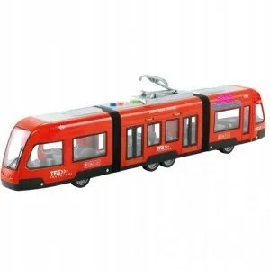 Duży tramwaj dźwięk światła baterie czerwony 930A Duży tramwaj dźwięk światła baterie czerwony 930A
