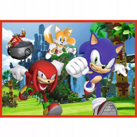 Puzzle 4w1 Sonic Przygody Sonica 4+ Trefl 34625 Puzzle 4w1 Sonic Przygody Sonica 4+ Trefl 34625