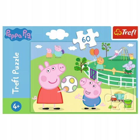 Puzzle Świnka Peppa 60 el. Zabawy w gronie przyjaciół Trefl 17356 Puzzle Świnka Peppa 60 el. Zabawy w gronie przyjaciół Trefl 17356