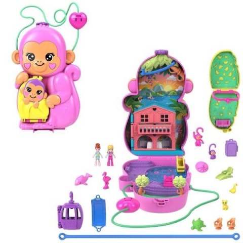 Polly Pocket. Kompaktowa torebka Urocze małpki Polly Pocket. Kompaktowa torebka Urocze małpki