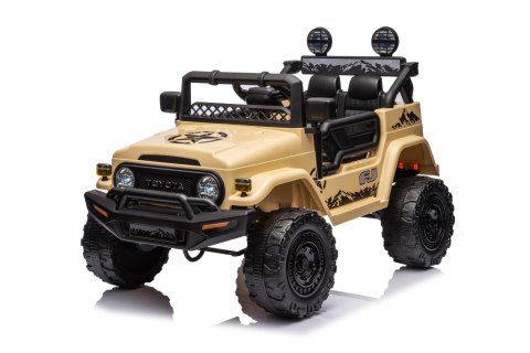Toyota FJ Cruiser dla dzieci Beżowy + Pilot + Napęd 4x4 + Audio LED + EVA + Wolny Start Toyota FJ Cruiser dla dzieci Beżowy + Pilot + Napęd 4x4 + Audio LED + EVA + Wolny Start