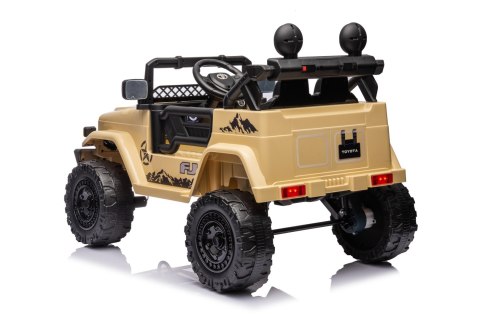 Toyota FJ Cruiser dla dzieci Beżowy + Pilot + Napęd 4x4 + Audio LED + EVA + Wolny Start Toyota FJ Cruiser dla dzieci Beżowy + Pilot + Napęd 4x4 + Audio LED + EVA + Wolny Start