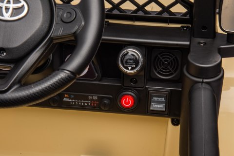 Toyota FJ Cruiser dla dzieci Beżowy + Pilot + Napęd 4x4 + Audio LED + EVA + Wolny Start Toyota FJ Cruiser dla dzieci Beżowy + Pilot + Napęd 4x4 + Audio LED + EVA + Wolny Start