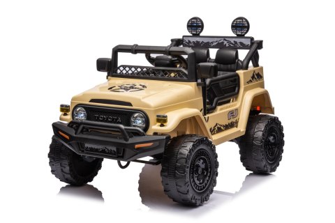 Toyota FJ Cruiser dla dzieci Beżowy + Pilot + Napęd 4x4 + Audio LED + EVA + Wolny Start Toyota FJ Cruiser dla dzieci Beżowy + Pilot + Napęd 4x4 + Audio LED + EVA + Wolny Start