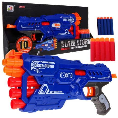 6-lufowy Karabin dla dzieci 8+ Blaze Storm 10 długich Pocisków z pianki + Ręczny mechanizm 6-lufowy Karabin dla dzieci 8+ Blaze Storm 10 długich Pocisków z pianki + Ręczny mechanizm