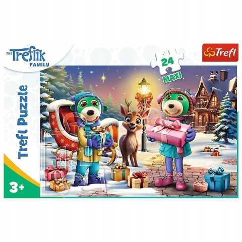 Puzzle 24 Maxi 24 el. Rodzina Treflików Zimowy czas z Treflikami 14360 Puzzle 24 Maxi 24 el. Rodzina Treflików Zimowy czas z Treflikami 14360