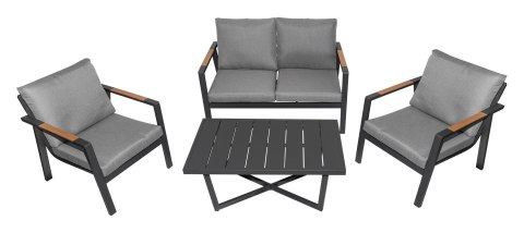 Meble Ogrodowe Aluminiowe Sofa + Dwa Fotele + Stolik Meble Ogrodowe Aluminiowe Sofa + Dwa Fotele + Stolik