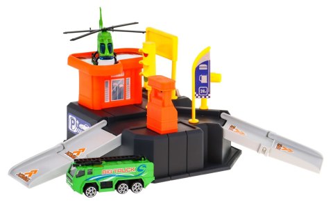 Parking samochodowy dla dzieci 3+ Lądowisko helikopterów + Mata Parking samochodowy dla dzieci 3+ Lądowisko helikopterów + Mata