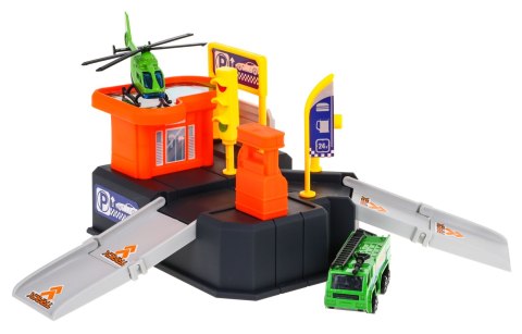 Parking samochodowy dla dzieci 3+ Lądowisko helikopterów + Mata Parking samochodowy dla dzieci 3+ Lądowisko helikopterów + Mata