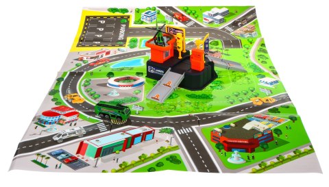 Parking samochodowy dla dzieci 3+ Lądowisko helikopterów + Mata Parking samochodowy dla dzieci 3+ Lądowisko helikopterów + Mata