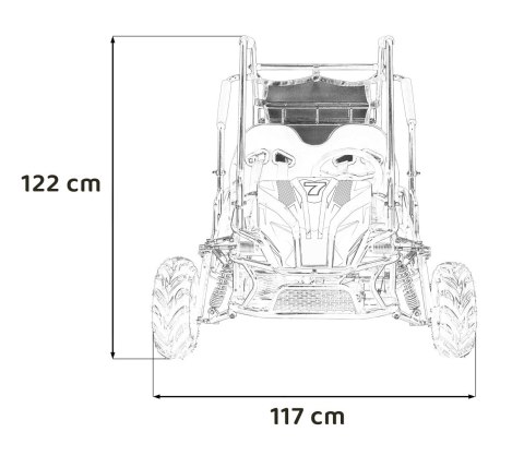 Pojazd BUGGY Spalinowy LUCKY SEVEN Pomarańczowy Pojazd BUGGY Spalinowy LUCKY SEVEN Pomarańczowy