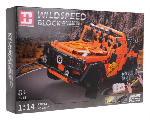 Zestaw Klocków Auto Terenowe Pomarańczowe R/C 790el. Zestaw Klocków Auto Terenowe Pomarańczowe R/C 790el.