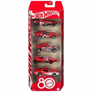 Hot Wheels Samochodziki 5-pak z okazji 80 lecia